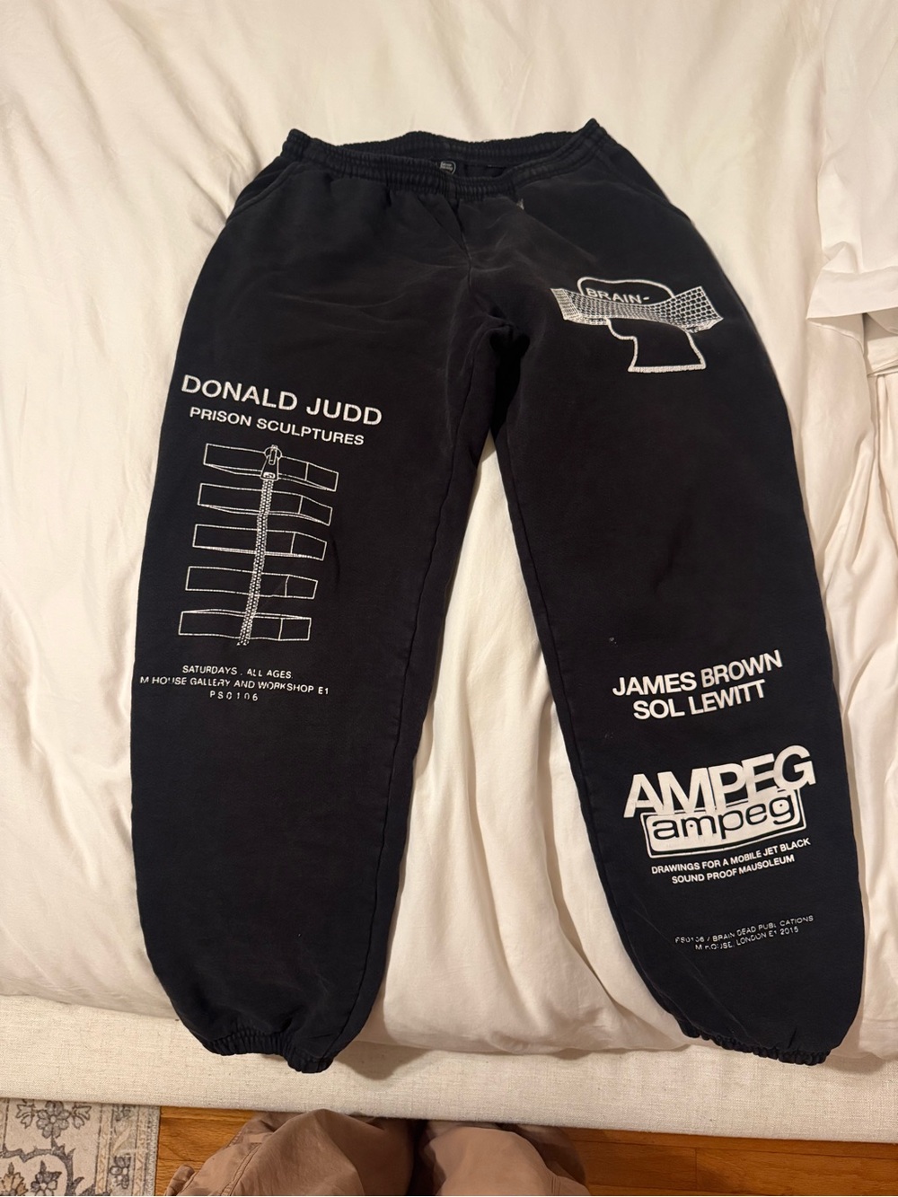 Brain Dead Black Sweatpants